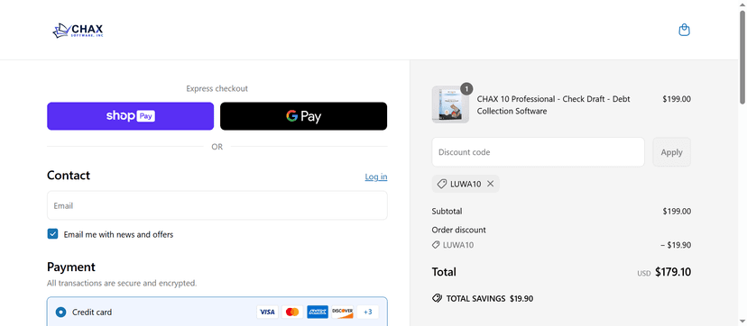 Chax Software Discount - 25% Off on Debt Collection Software
